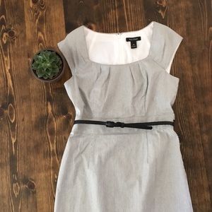 🔲 WHBM - Pinstripe Dress - 10